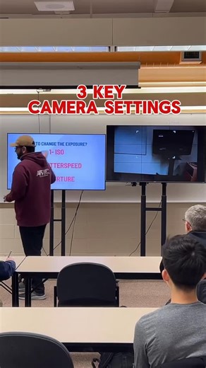 The 3 camera settings you need to master. #handsonlearning #iso #shutter #aperture | Alberta Film School