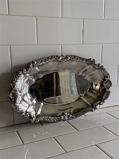 Vintage Sheridan Taunton Silversmiths Ornate Silverplate Platter - Etsy