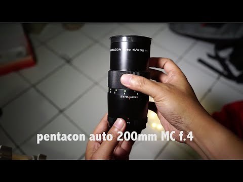 pentacon auto 200mm f.4 mc vintage lens overview & video samples