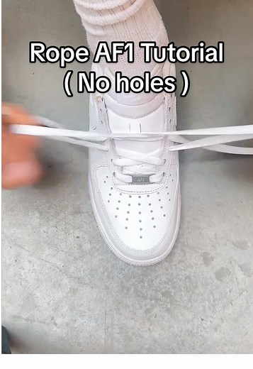 Rope Air Force 1 Tutorial Without Punching Holes