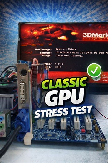 Classic GPU under pressure 🔥🖥️ Running a full stress test on this old graphics card using 3DMark 💿⚙️ Still alive, still working, still impressive for its time ✅😄 | Techloop