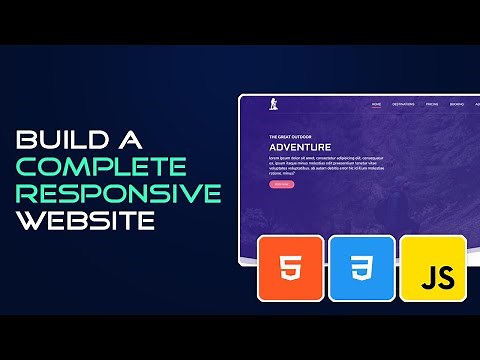 Build a Complete Responsive Website | HTML and CSS Tutorial
