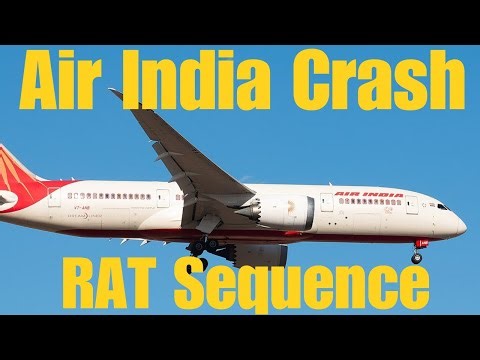 Air India Crash - RAT Sequence #airindiacrash