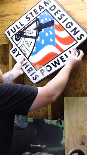 I made an epoxy sign for my workshop using @totalboat epoxy and @blackdiamondpigments_com #cnc #cncrouter #cncwoodworking #cncmachining #epoxy #epoxyresin #epoxyart #sign #signmaker ##trading #sticker #fblifestyle | Fullsteam Designs Tip