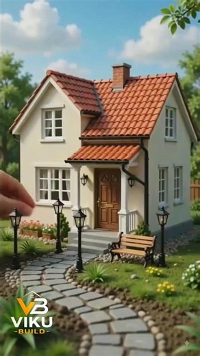 Building a Tiny Brick House from Scratch #shorts #build