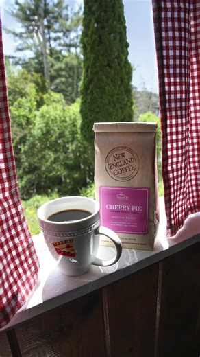 An American classic 🇺🇸 🦅 🍒 Kick off summer right with our Cherry Pie flavored coffee: https://www.newenglandcoffee.com/product/cherry-pie/ | New England Coffee