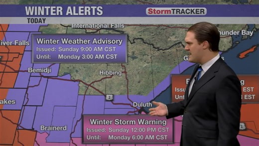 Tracking winter alerts to wrap up the holiday weekend