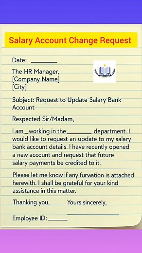 153K views · 1.1K reactions | Salary Account Change Request  #application #writing #viral #trending #reels #usa #education #trend @topfans | Learn with Ishani | Facebook