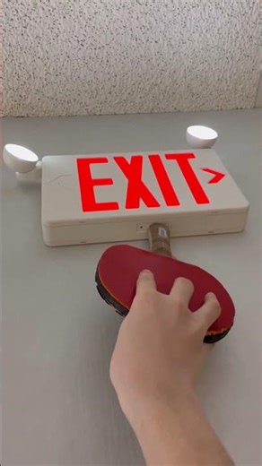 Testing a Exit sign and floodlight #exitsign #floodlight