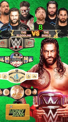 The Bloodline vs The Shield 🔥 WWE Title Comparison 2026 | #wwe #theshield #bloodline