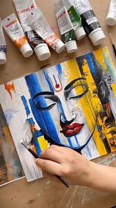 1.2M views · 11K reactions | Abstract Krishna! | Art Canvas Design Studio | Facebook