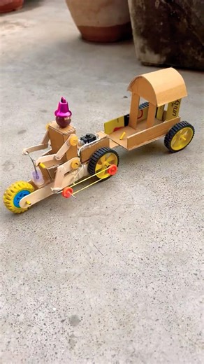 DC motor cart with paddle system DIY project