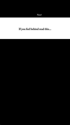 Late does not mean losing.