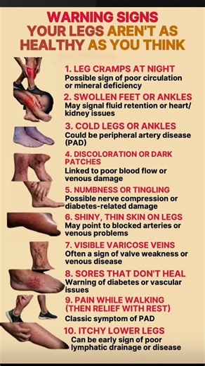 Warning Signs in Your Legs You Shouldn’t Ignore