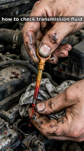 Mechanic hack — how to check transmission fluid! 🔧🚗