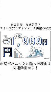 [Why the Crash?] The Truth Behind Rakuten Bank's Limit Down! Explaining the Hidden Side of the Fi...
