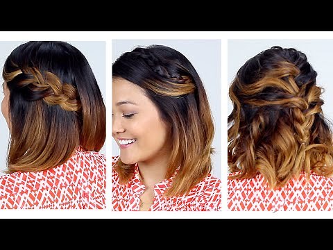 3 Easy Short Hair Hairstyles!!
