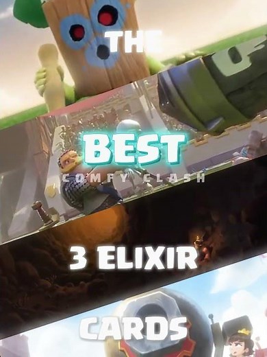 'The Best 3 Elixir Cards' | Clash Royale