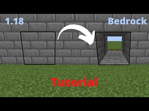2x2 Geheime Redstone Piston Door (Tür) | Bedrock I Minecraft Tutorial I 1.18 I Easy I Deutsch