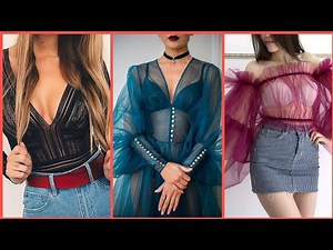 Unique Transparent Blouse and Tops design