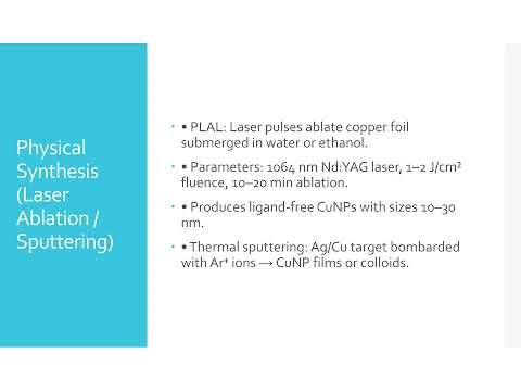 Synthesis and Applications of Copper Nanoparticles