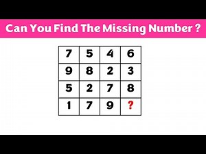 Missing Number Puzzle - Reasoning