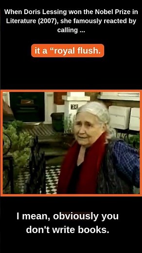 Doris lessing On Nobel Prize 2007