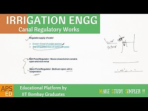 Canal Regulatory Works | Irrigation Engineering Video Lecture | Crash Course: Civil Engineering (CE)