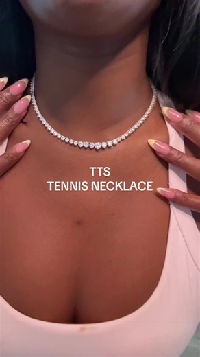 Cute dainty jewelry @PAVOI #tennisnecklace #tennisbracelet #jewelr y #pavoi #dealsforyoudays