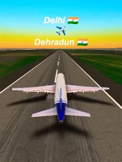 Delhi ✈️ Dehradun 🇮🇳 (Mountain Reveal 🏔️) #aviation #flightsimulator #captainpro