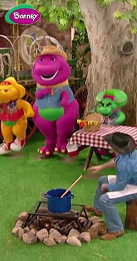Let's Have A Picnic 🍕🍚 Shorts For Kids | We're Gonna Have A Picnic #barneythedinosaur #songsforkids