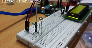 Using LDR to display light level on 16X2 LCD [ARDUINO]