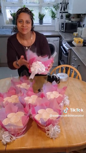 Mother's Day Cupcake Bouquet Wrapping Tutorial