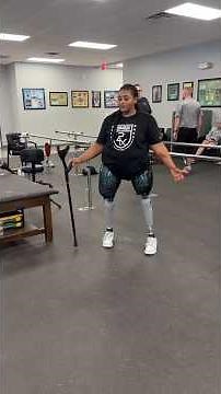 One Leg, Unlimited Strength Above Knee Amputee Girl Lifting Weights in Gym Disabled But Unstoppable