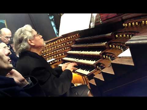 Grand organ at St Sulpice church in Paris