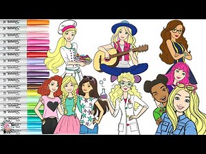 Barbie and Friends Coloring Book Pages Nikki Teresa Daisy Summer Ken and More Barbie
