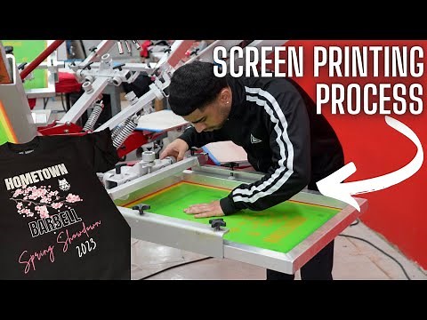 SCREEN PRINTING T Shirts From Start To Finish!