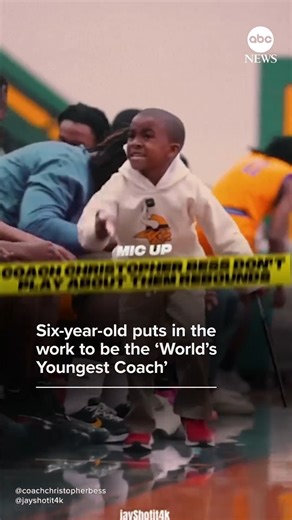 ABC News' Danny New is introducing us to a 6-year-old from North Carolina who is gaining lots of attention as "The World's Youngest Coach." https://abcnews.visitlink.me/RWYuDt | ABC News