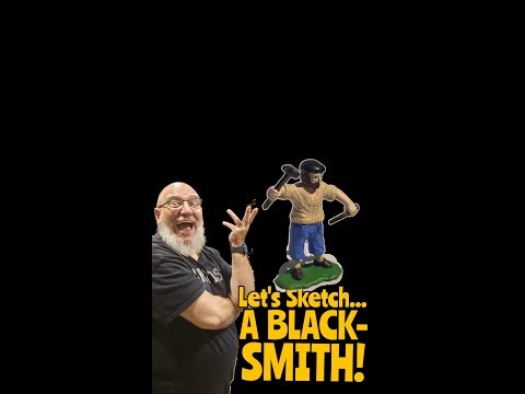 Sketching a Blacksmith, Day 272 of Sketch Every Day!