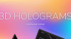 Advertising holograms — landing page design (M.T Ads) - Oleh Tsukanov