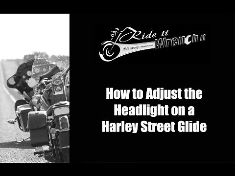 How to Adjust the Head Light on a Harley Street Glide