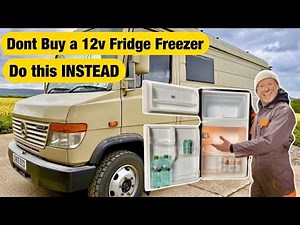 HOW TO RUN a 240v Fridge freezer on 12v in a Camper Van - Recreational vehicle