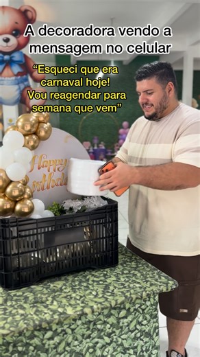 Bruno Zacher - Pegue e Monte on Instagram: "🚨 A cliente: “Amiga, não vi que hoje era Carnaval 🙈 dá pra cancelar sem taxa?” Eu em pleno 🎭 Carnaval: 💭 Bloquinho na rua. 💭 Agenda fechada há meses. 💭 Contrato assinado. E o contrato? EXISTE pra proteger as duas partes ✍🏼✨ No pegue e monte, a gente organiza estoque, reserva data, separa material, bloqueia agenda… Não é só “desmarcar”, é planejamento real de empresa 💼 Brincadeiras à parte 😂 Contrato não é falta de empatia. É profissionalismo.