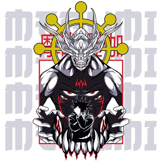 Ten Shadows SVG, Dark Anime Summon Design, Streetwear Graphic, PNG DTF Print - Etsy