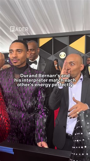 #DurandBernarr found the perfect ASL interpreter to match his energy #GRAMMYs