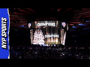 Knicks NBA Cup championship ceremony