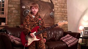 18K views · 616 reactions | SUNDAY ONESIE JAM - BY TOBY LEE AGED 10 ELMORE JAMES - DUST MY BROOM TIGER Onesie available from: www.the-all-in-one-company.co.uk/onesies/toby-lee-onesie-jam Backing track by: www.guitarbackingtrack.com | Toby Lee | Facebook