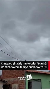 1.2K views · 52 reactions | O sol parece ter dado uma trégua para os imperatrizenses na manhã deste sábado (05) . O dia começou com tempo nublado e até ventando na cidade. Mas isso será sinal de chuva ou de muito calor mais tarde? 樂 . De acordo com o Instituto Nacional de Meteorologia, até tem possibilidade de chuva na cidade hoje, mas é baixa. Já a temperatura máxima prevista é de até 35º C 掠 . Por Valéria Cristina | Imperatriz Online | Facebook