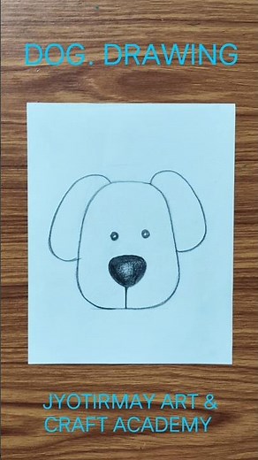 ll Easy dogs head drawing ll