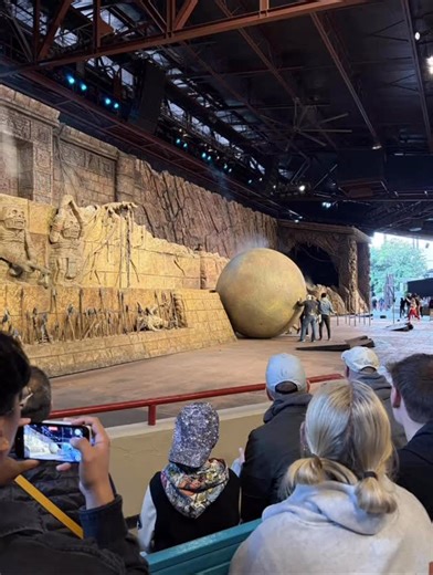 Jonathan on Instagram: "During today’s performance of Indiana Jones Epic Stunt Spectacular! at Disney’s Hollywood Studios, a 400-pound boulder prop became dislodged from its track. A Cast Member was injured while preventing the prop from reaching guests. Walt Disney World confirmed that the Cast Member received immediate medical attention and is currently recovering. 📸 dasongmach (Reddit) #DisneyWorld #WaltDisneyWorld #WDW #HollywoodStudios #IndianaJones"